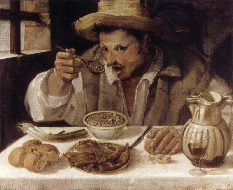 Annibale Carracci The Bean Eater Norge oil painting art